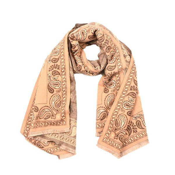 Cachecol padrão paisley