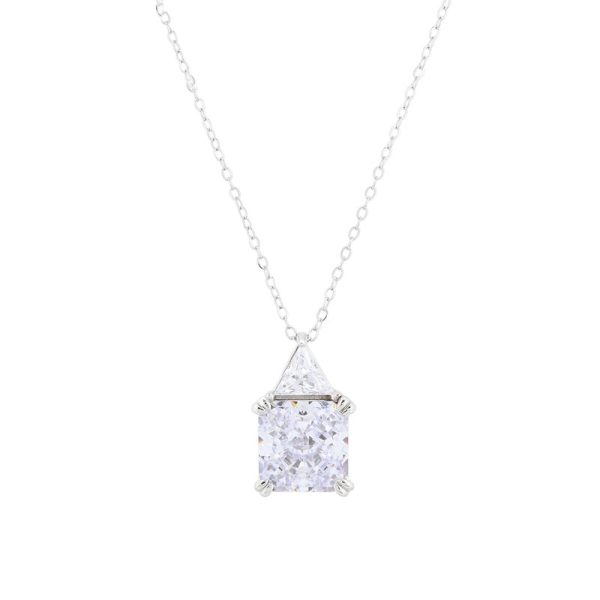 Colar Luxury com pedra quadrada