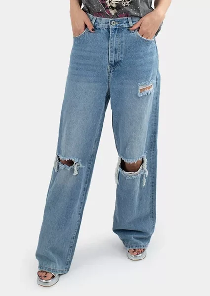 Calça de Ganga com ROTO