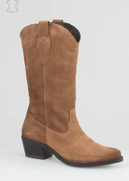 BOTA Texana em Camurça LISA