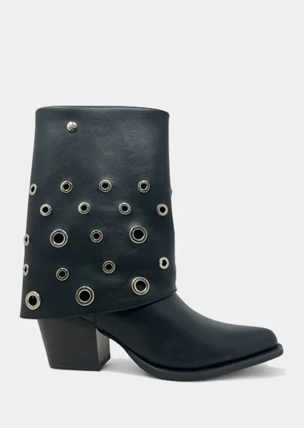Botim Estilo Texana com Tachas